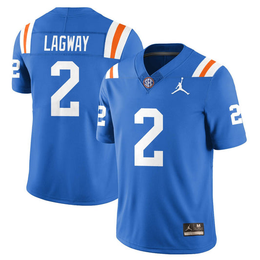 DJ Lagway Jersey #2 Florida Gators Bring Back 1960s Throwback Stitched Blue