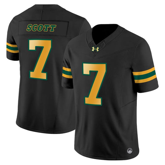 DJ Scott Jersey #7 North Dakota State Bison Vapor Limited Stitched Black