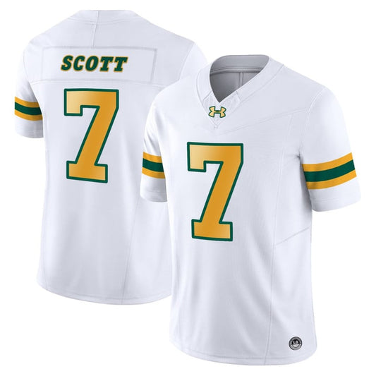 DJ Scott Jersey #7 North Dakota State Bison Vapor Limited Stitched White