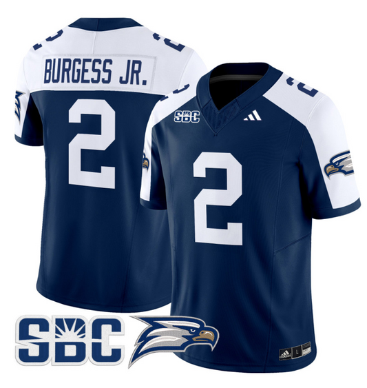 Derwin Burgess Jr Jersey #2 Georgia Southern Eagles 2024 Stitched Blue Alternate