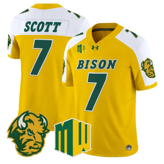 DJ Scott Jersey #7 North Dakota State Bison 2026 Vapor Limited Stitched