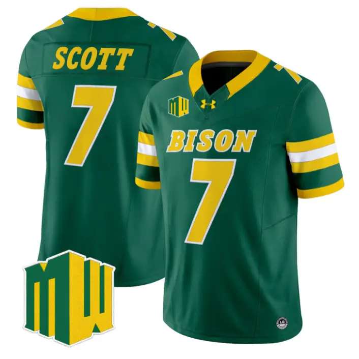 DJ Scott Jersey #7 North Dakota State Bison 2026 Vapor Limited Stitched