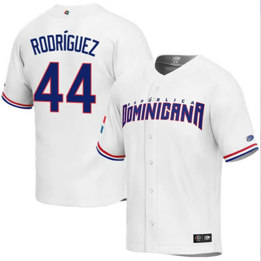Dominican Baseball Julio Rodríguez World Baseball Classic Jersey – White