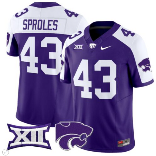 Darren Sproles Jersey #43 Kansas State Wildcats Vapor Limited Football Purple Alternate