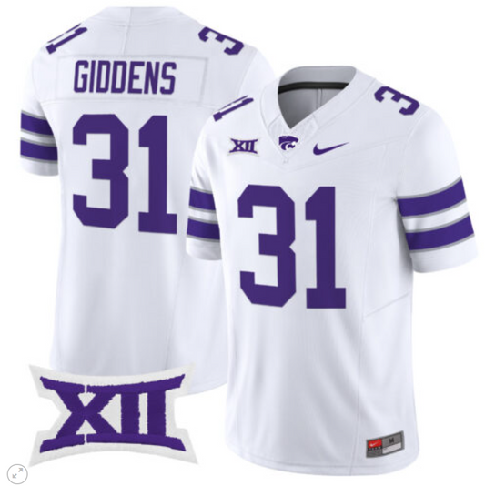 Dj Giddens Jersey #31 Kansas State Wildcats Vapor Limited Football White