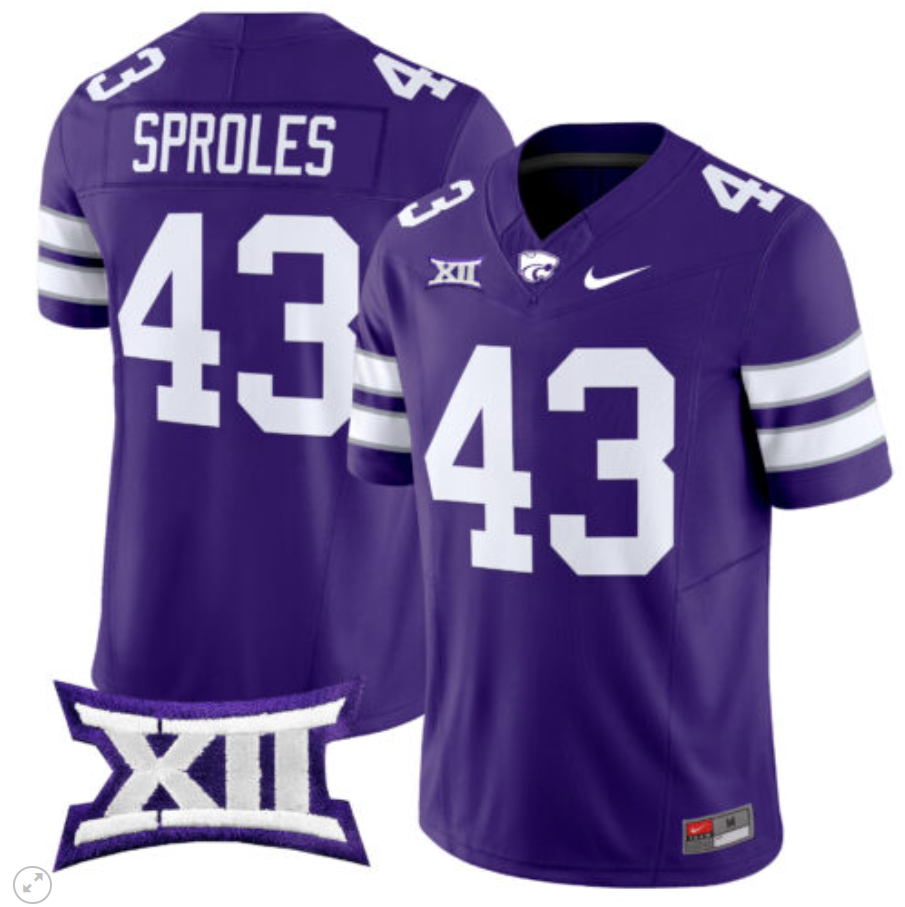 Darren Sproles Jersey #43 Kansas State Wildcats Vapor Limited Football Purple