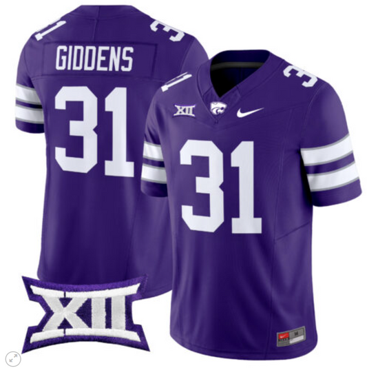 Dj Giddens Jersey #31 Kansas State Wildcats Vapor Limited Football Purple