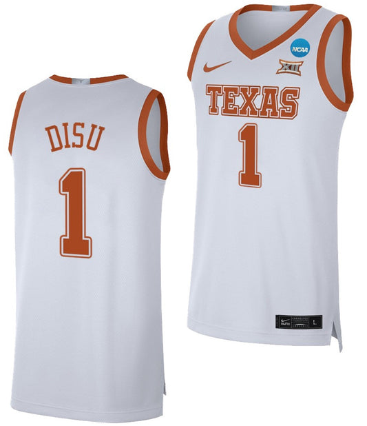Christian Bishop Jersey Texas Longhorns College Basketball 2023 NCAA March Madness White #32