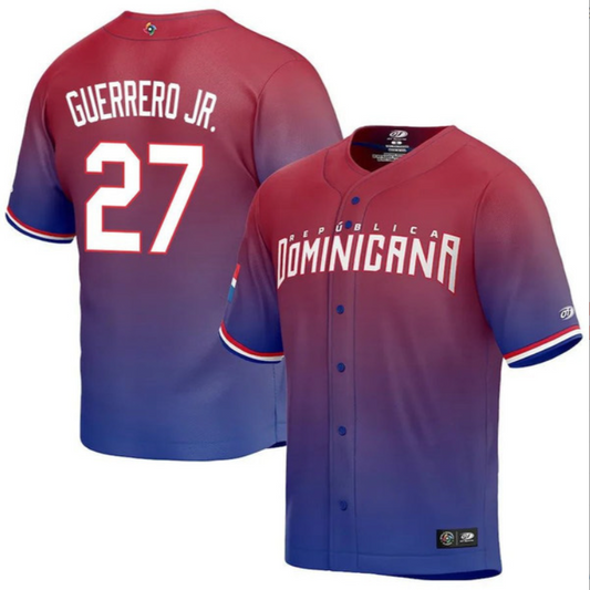 Dominican Baseball Vladimir Guerrero Jr. World Baseball Classic Jersey – Red