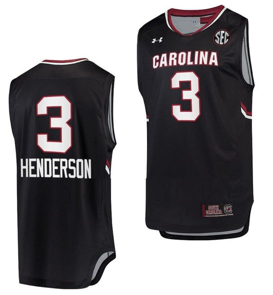Destanni Henderson Jersey South Carolina Gamecocks Jersey College Basketball Black #3