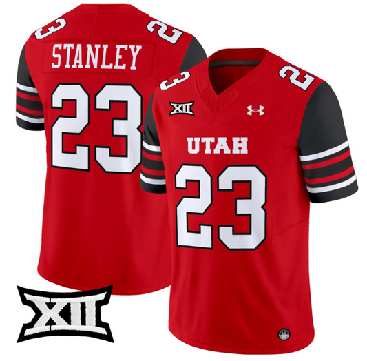 Dijon Stanley Jersey #23 Utah Utes Vapor Limited College Football Stitched Red