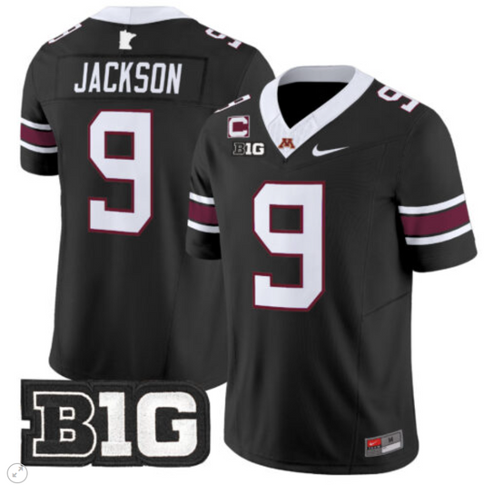 Daniel Jackson Jersey #9 Minnesota Golden Gophers Vapor Limited Football Black
