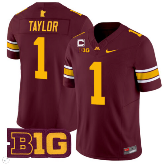 Darius Taylor Jersey #1 Minnesota Golden Gophers Vapor Limited Football Maroon