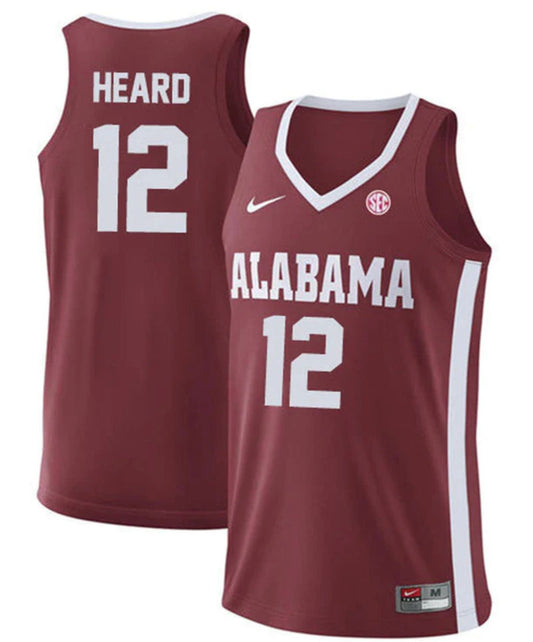 Delaney Heard Jersey Alabama Crimson Tide College Basketball Replica White #12