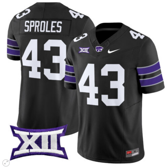 Darren Sproles Jersey #43 Kansas State Wildcats Vapor Limited Football Black