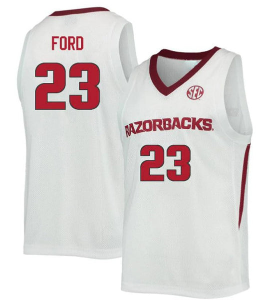 Derrian Ford Jersey Arkansas Razorbacks College Basketball #23