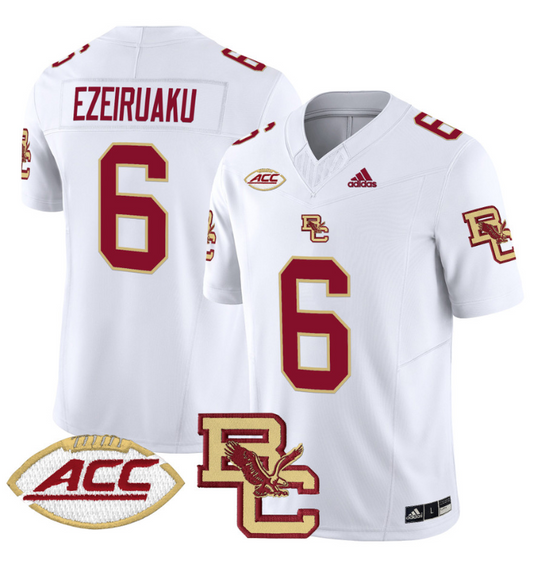 Donovan Ezeiruaku Jersey #6 Boston College Eagles 2024 Stitched White