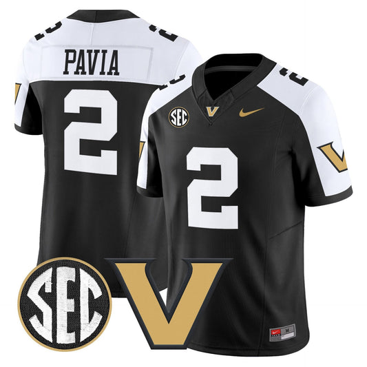 Diego Pavia Jersey #2 Vanderbilt Commodores 2025 Limited Stitched Alternate