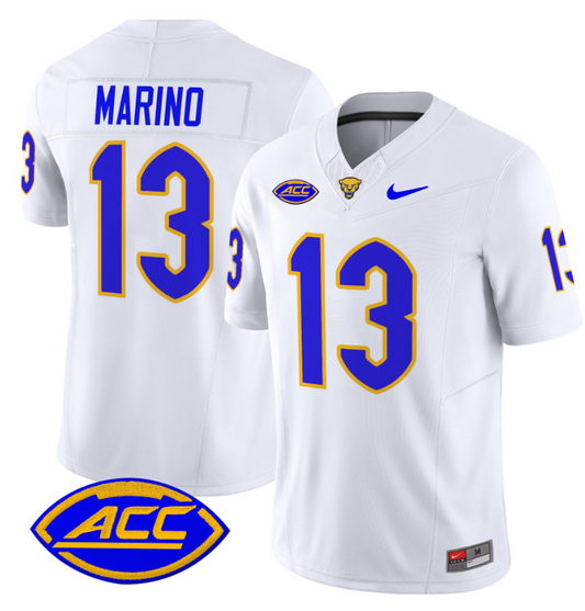 Dan Marino Jersey #13 Pittsburgh Panthers Vapor Limited College Football Stitched White