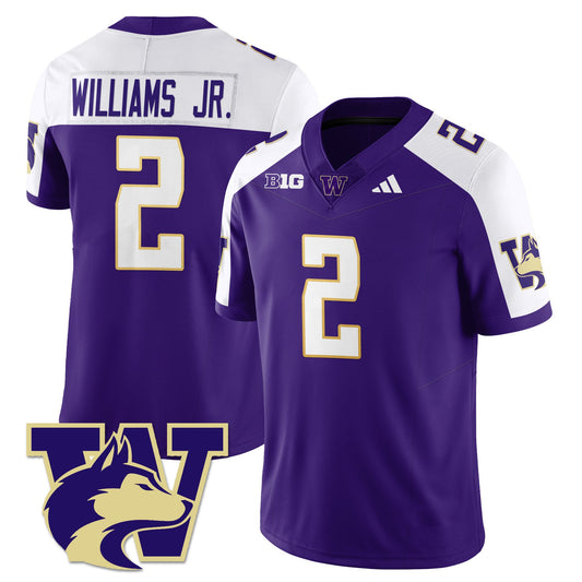 Demond Williams Jr Jersey #2 Washington Husky Football 2025 Stitched Alternate