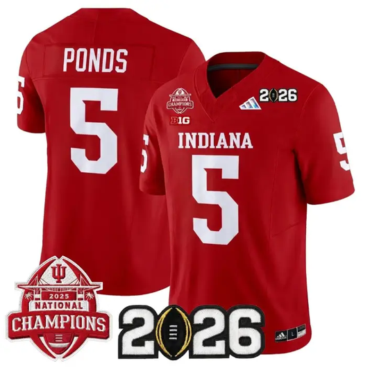 D'Angelo Ponds Jersey #5 Indiana Hoosiers 2026 All Stitched Crimson