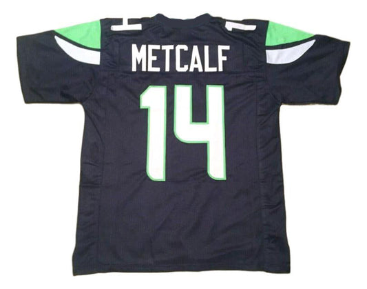 DK Metcalf Jersey #14 Custom Unsigned Football Stitched Blue