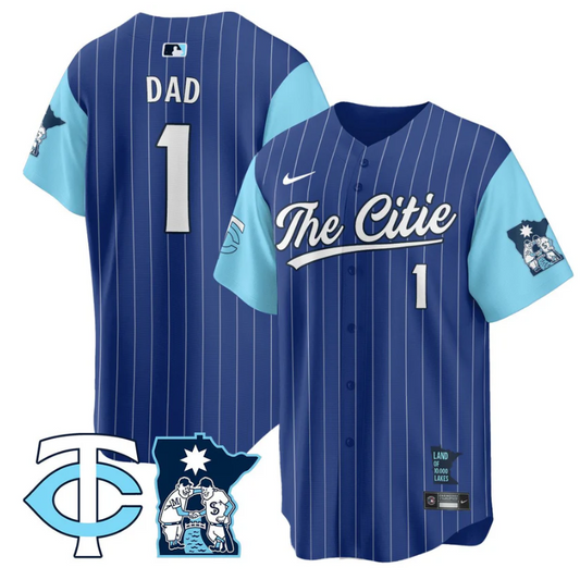 Dad Jersey #1 Minnesota Twins 2025 City Connect Concept Stitched Royal