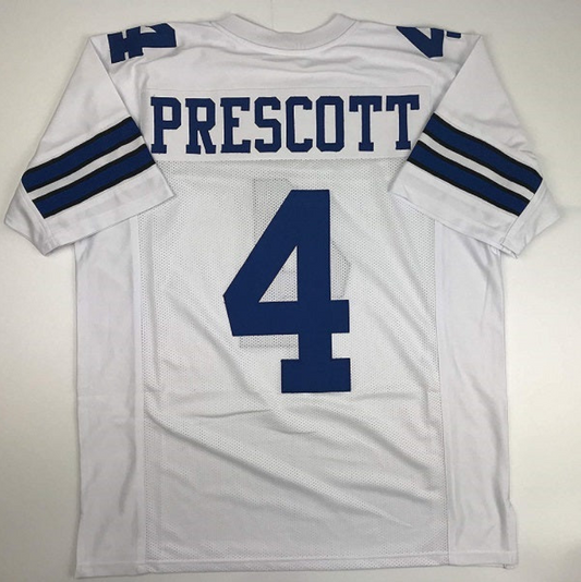 Dak Prescott Jersey Dallas Cowboys Thanksgiving Custom Throwback Football White