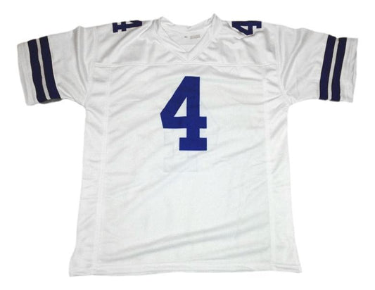 Dak Prescott Jersey #4 Custom Unsigned Football Stitched White