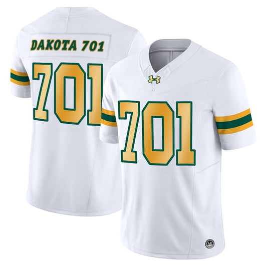Dakota Jersey #701 North Dakota State Bison Vapor Limited Stitched White