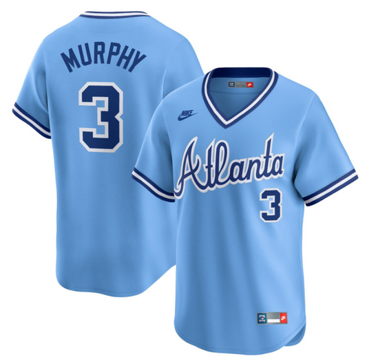 Dale Murphy Atlanta BravesThrowback Light Blue Jersey - All Stitched