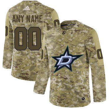 Dallas Stars Camo Customized  Jersey