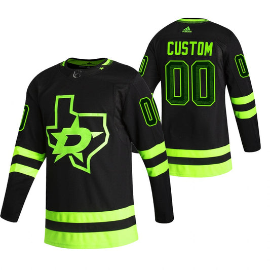 Dallas Stars Custom Black 2020-21 Alternate  Player NHL Jersey