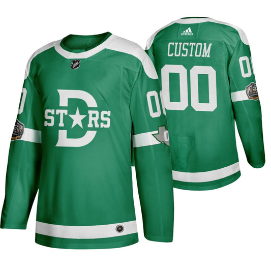Dallas Stars Custom Green 2020 Winter Classic Retro NHL Jersey