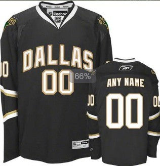 Dallas Stars  Customized Black Jersey