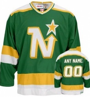 Dallas Stars Customized Green Throwback Jersey