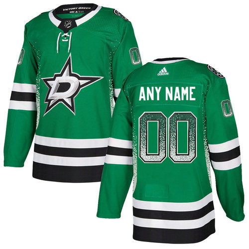 Dallas Stars Green Customized Drift Fashion Jersey