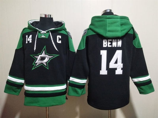 Dallas Stars #14 Jamie Benn Pullover Hoodie