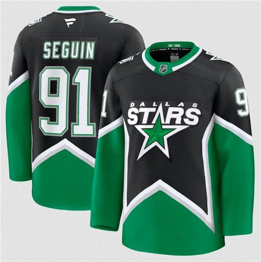 Dallas Stars #91 Tyler Seguin Black 2025-26 Alternate Stitched Hockey Jersey