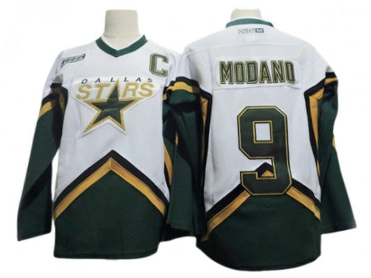 Dallas Stars #9 Mike Modano 2000's Vintage CCM Jersey - White