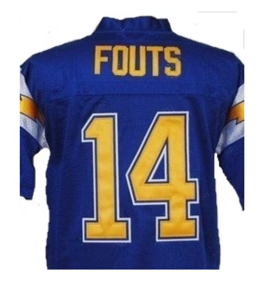 Dan Fouts Jersey San Diego Chargers Custom Throwback Football Dark Blue