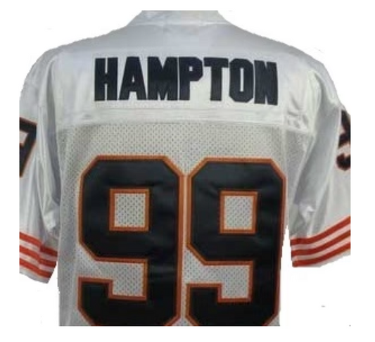 Dan Hampton Jersey Chicago Bears Custom Throwback Football White
