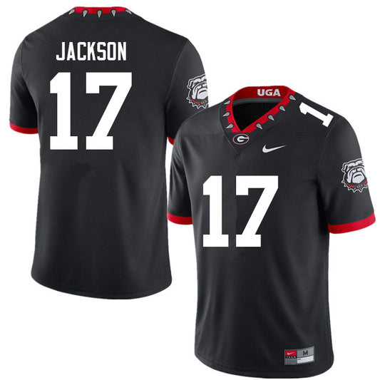 Dan Jackson Jersey #17 Georgia Bulldogs College Football Black Alternative