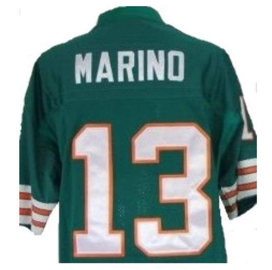Dan Marino Jersey Miami Dolphins Custom Throwback Football Green
