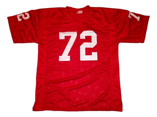 Dan Dierdorf Jersey #72 Custom Unsigned Football Stitched Red