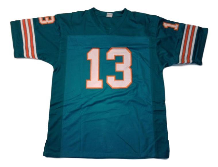 Dan Marino Jersey #13 Custom Unsigned Football Stitched Teal Green