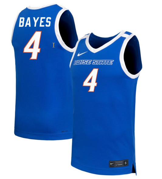 Dani Bayes Jersey #4 Boise State Broncos NIL Basketball Royal