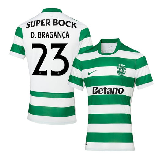 Daniel Bragança 23 Sporting CP 2025-26 Home Match Jersey – Green