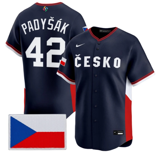 Daniel Padyšák Jersey #42 Team Czechia 2026 World Baseball Stitched
