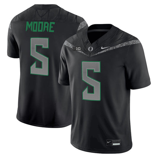 Dante Moore Jersey #5 Oregon Ducks 2025 Vapor Limited V2 Stitched Black